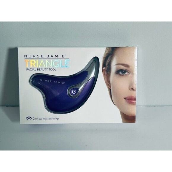Nurse Jamie TriAngle Face Massager Facial Beauty Tool Purple New In Box - Picture 1 of 2